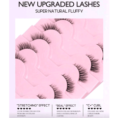 SHEIN 9 Pairs Cat Eye Faux Mink Eyelashes Eyelashes - XOXO cosmetics