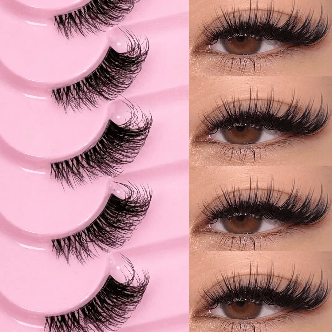 SHEIN 9 Pairs Half Lashes Eyelashes - XOXO cosmetics