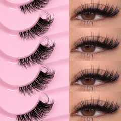 SHEIN 9 Pairs Half Lashes Eyelashes - XOXO cosmetics