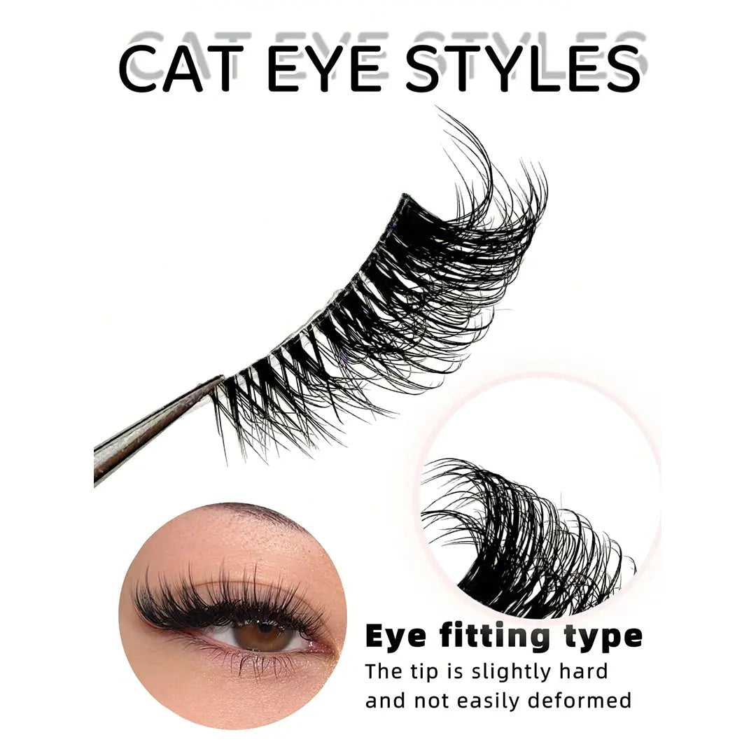 SHEIN 9 Pairs Half Lashes Eyelashes - XOXO cosmetics