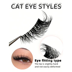 SHEIN 9 Pairs Half Lashes Eyelashes - XOXO cosmetics