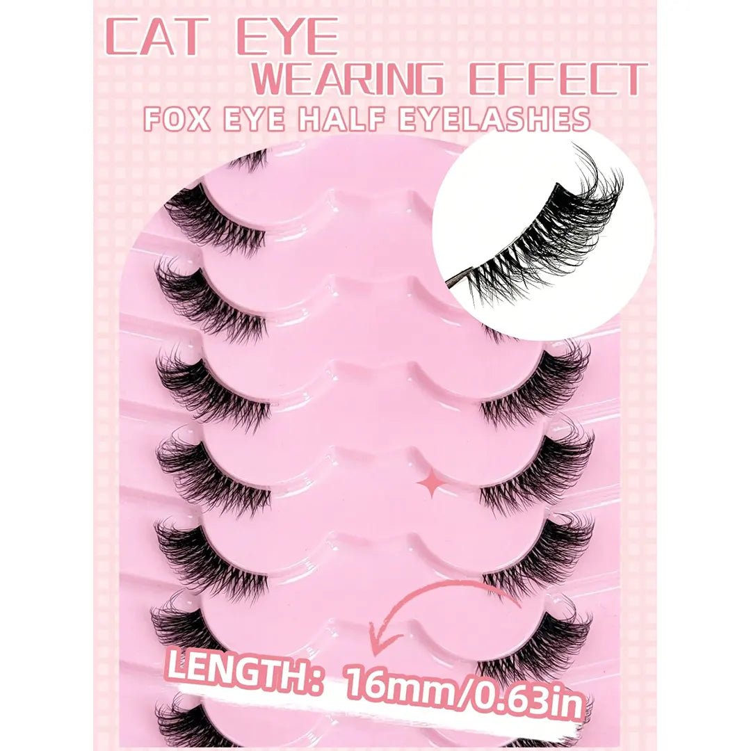 SHEIN 9 Pairs Half Lashes Eyelashes - XOXO cosmetics