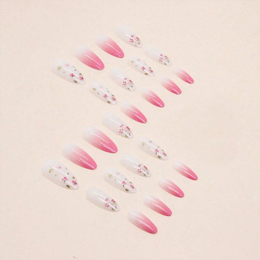 SHEIN Cute Flower Almond Press On Nails Press On Nails - XOXO cosmetics