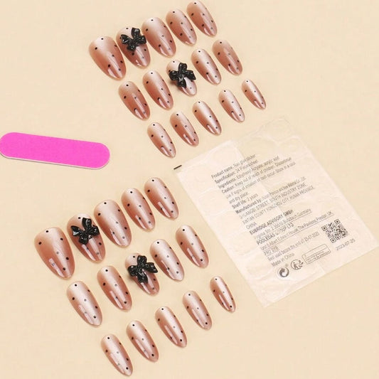 SHEIN Cute Heart & Color Teardrop-Shaped Press On Nails Press On Nails - XOXO cosmetics