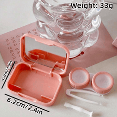 SHEIN Cute & Stylish Contrast Color Contact Lens Case Makeup Tools - XOXO cosmetics