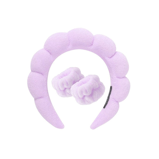 SHEIN Face Washing Headband + 2 Face Washing Wrist Straps Set Skin Tools - XOXO cosmetics