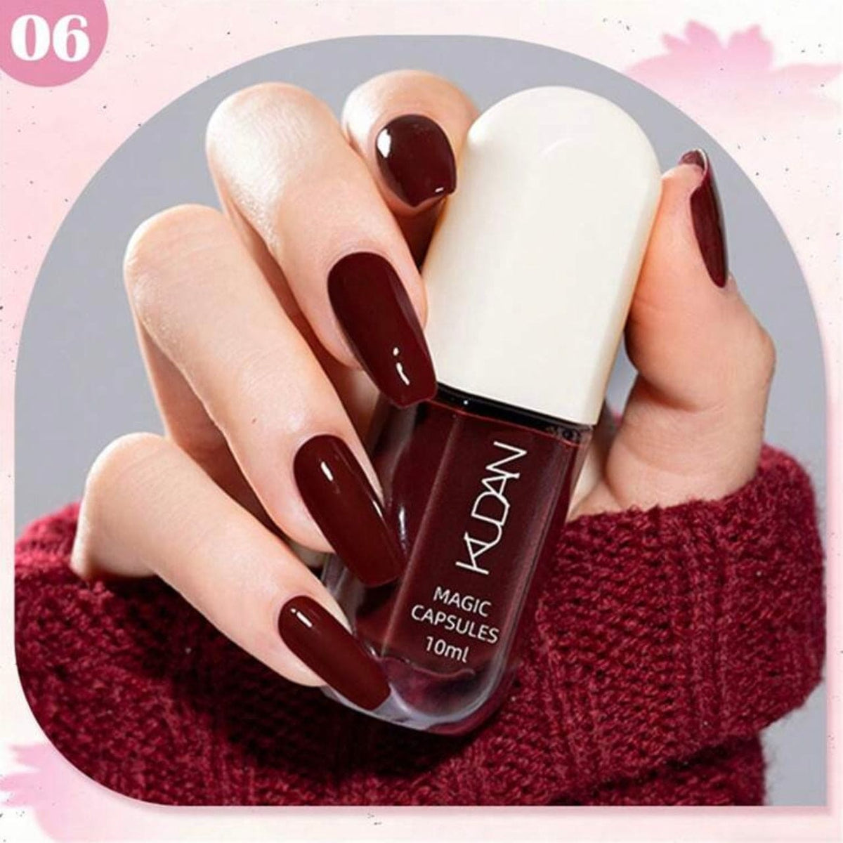 SHEIN - KUDAN Star River Dream Peelable Nail Polish Red Style Nail Polish - XOXO cosmetics