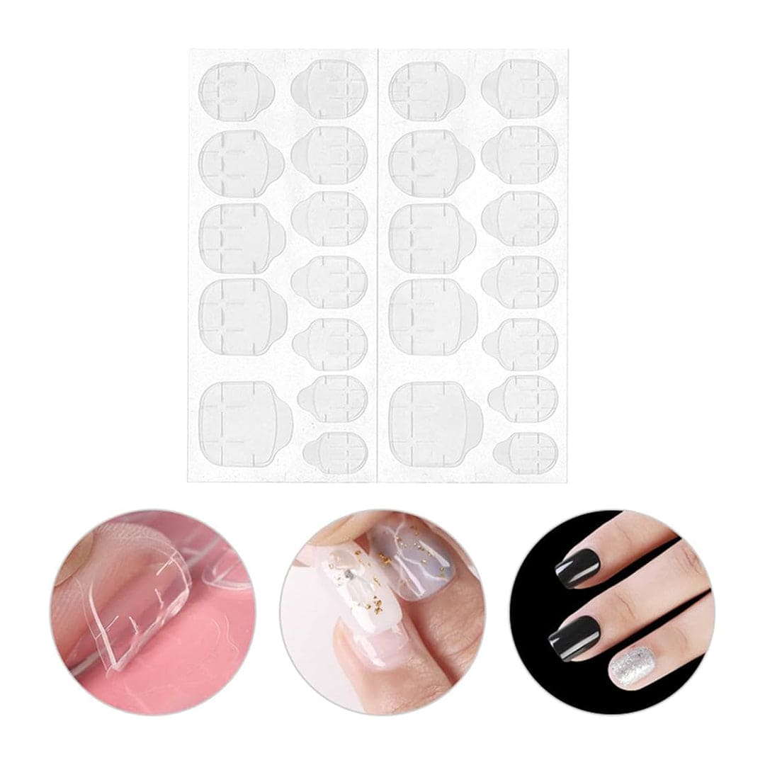 SHEIN Sheet Adhesive Tabs Waterproof Breathable Glue Tabs Double-Sided Nail Jelly - 1pcs Press On Nails - XOXO cosmetics