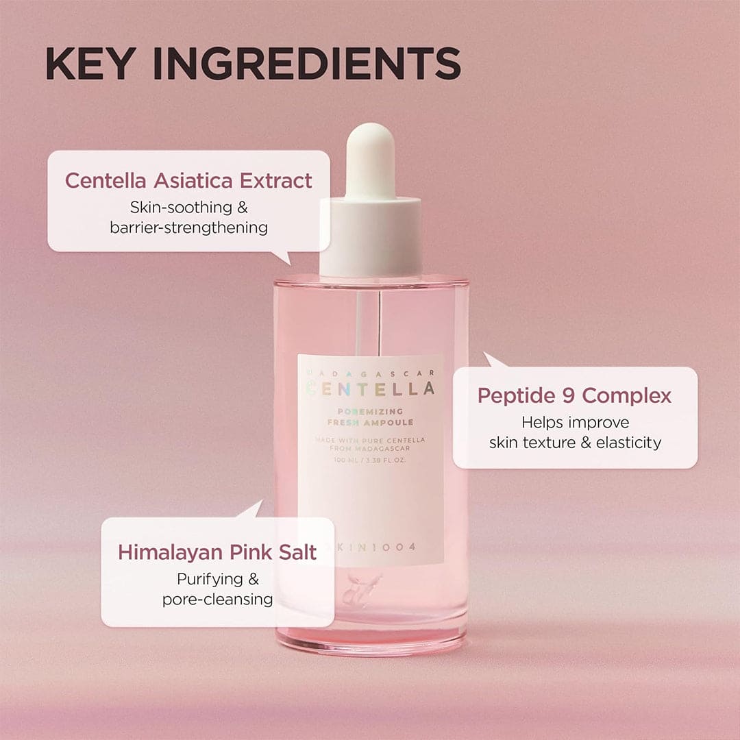 SKIN1004 Centella Madagascar Poremizing Fresh Ampoule - 100ml Face Serum - XOXO cosmetics