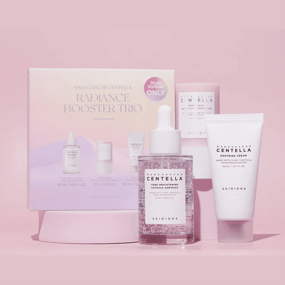 SKIN1004 Madagascar Centella Radiance Booster Trio Face Kit - XOXO cosmetics