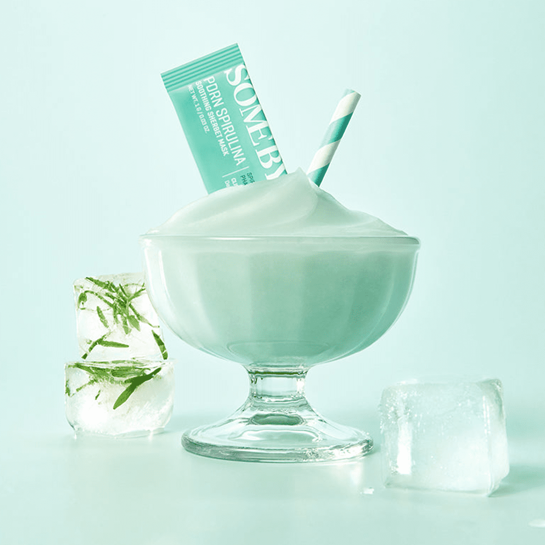 SOME BY MI PDRN Spirulina Soothing Sherbet Mask 10Pcs Face Mask - XOXO cosmetics