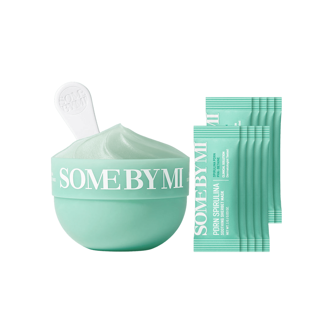 SOME BY MI PDRN Spirulina Soothing Sherbet Mask 10Pcs Face Mask - XOXO cosmetics
