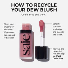 Saie Dew Blush Liquid Cream Blush - XOXO cosmetics