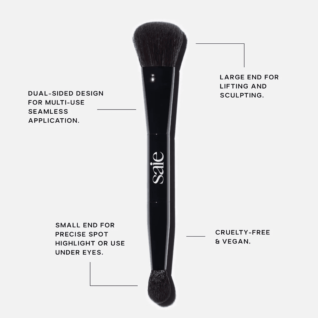 Saie The Double Sculpting Brush Makeup Tools - XOXO cosmetics