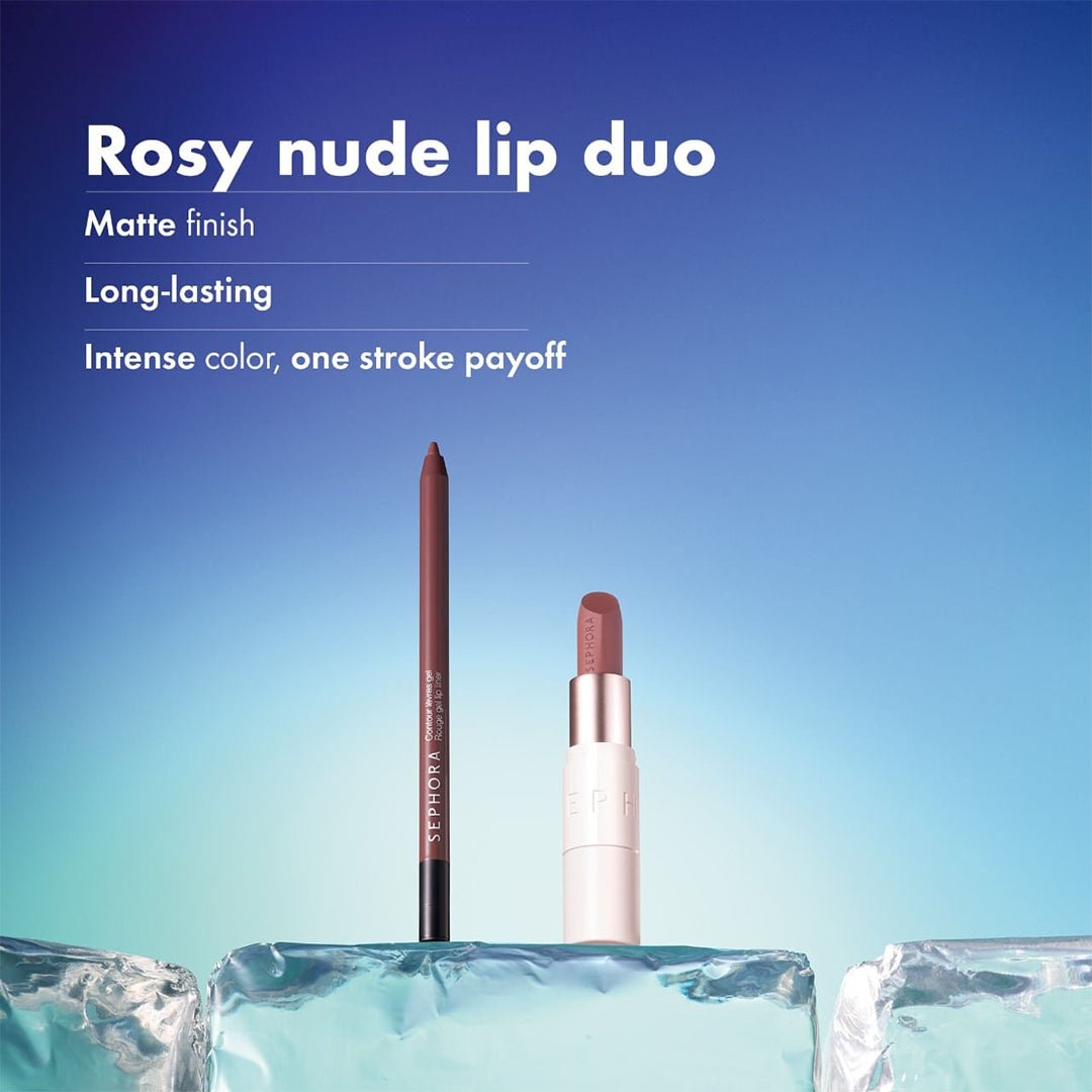 Sephora Best Lip Combo Set Lipstick And Lip Liner Lip Set - XOXO cosmetics