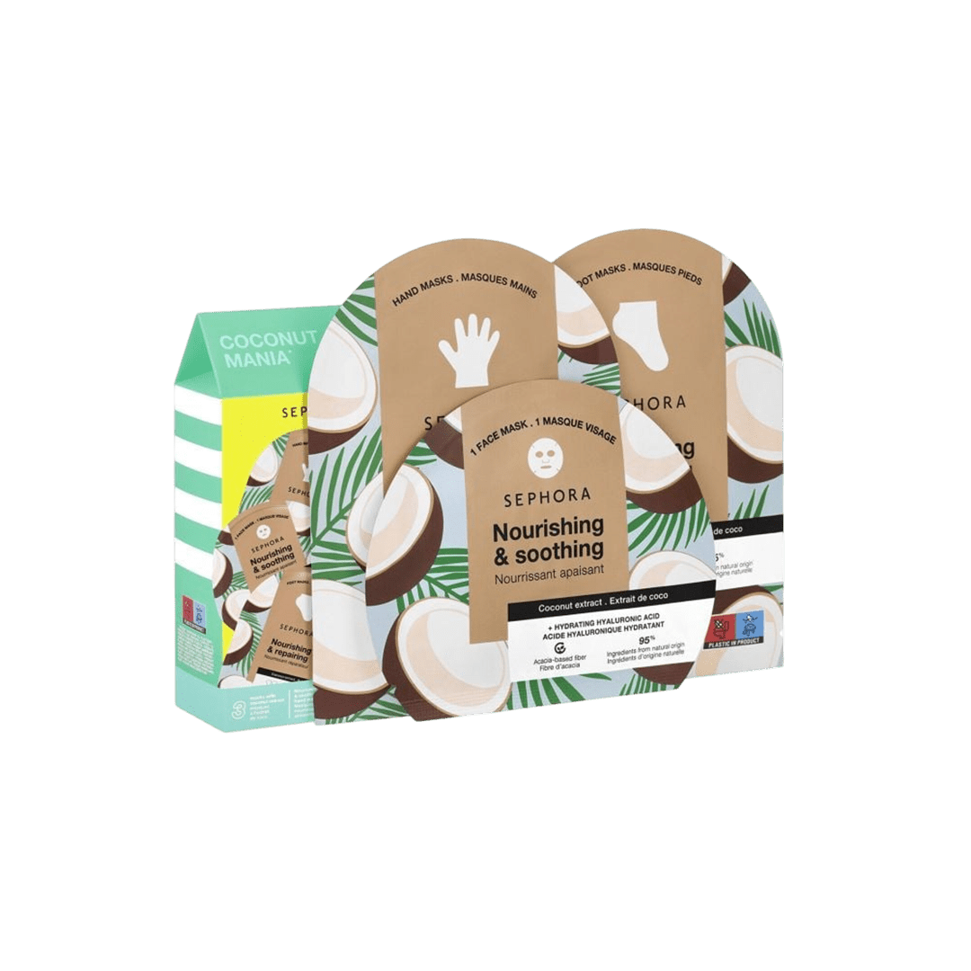 Sephora Coconut Mania Face & Body Mask Set Skin Care Masks & Peels - XOXO cosmetics