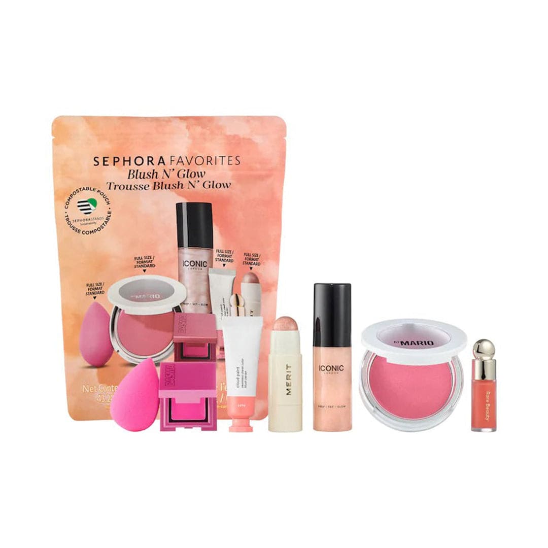 Sephora Favorites Blush N' Glow Blush Makeup Set Face Kit - XOXO cosmetics