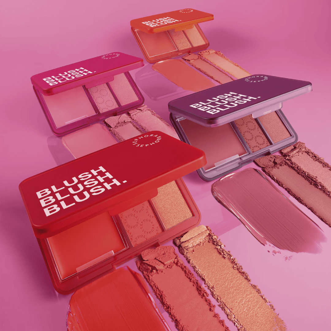 Sephora Palette Blush Blush Blush Trio Of Blushes Blush - XOXO cosmetics