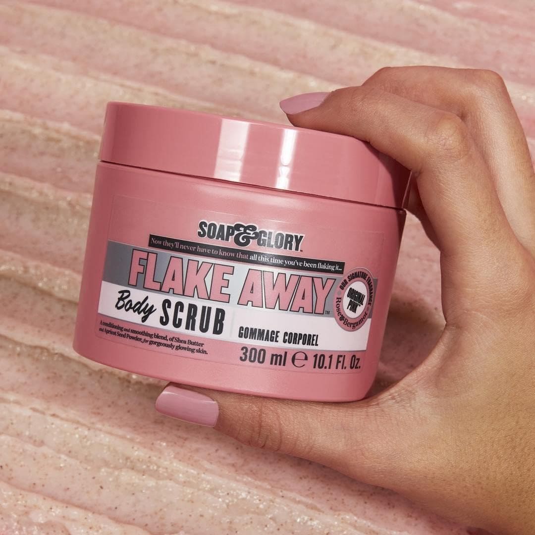 Soap & Glory Original Pink Flake Away Exfoliating Body Scrub - 300ml Body Scrub - XOXO cosmetics