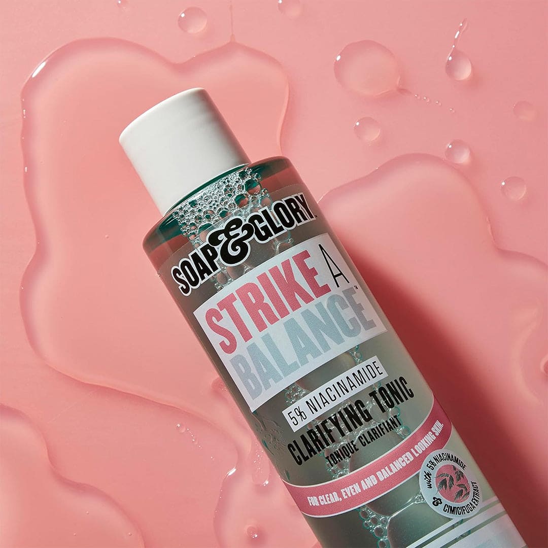 Soap & Glory Strike a Balance Niacinamide Clarifying Tonic - 200ml Toner - XOXO cosmetics