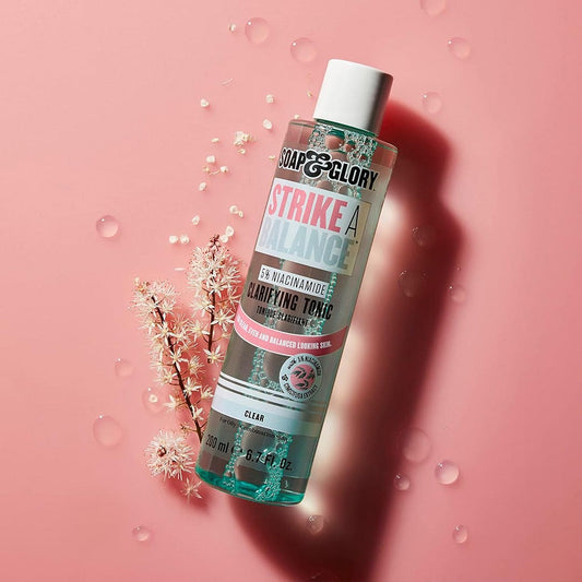 Soap & Glory Strike a Balance Niacinamide Clarifying Tonic - 200ml Toner - XOXO cosmetics
