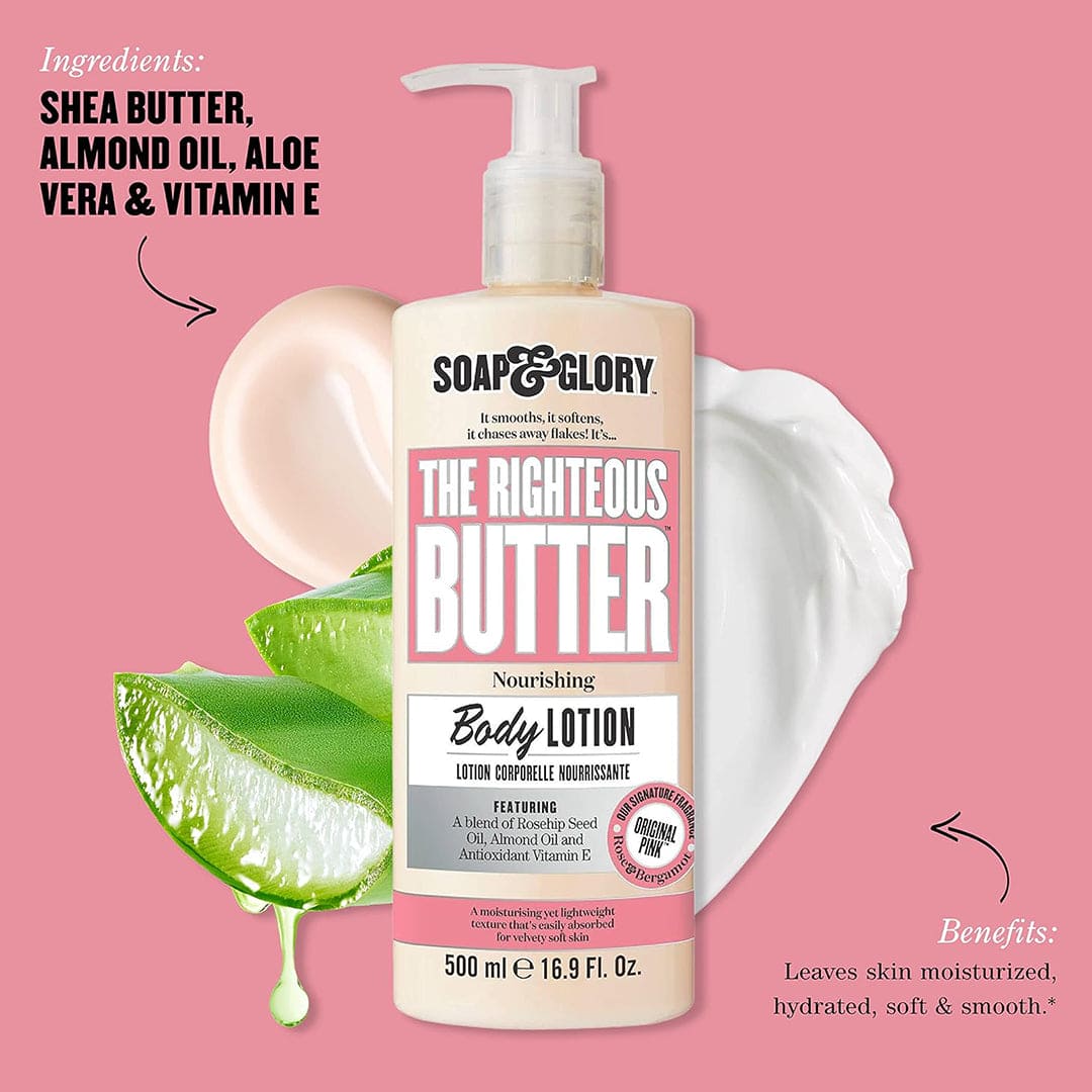 Soap & Glory The Righteous Butter Body Lotion - 500ml Body Lotion - XOXO cosmetics