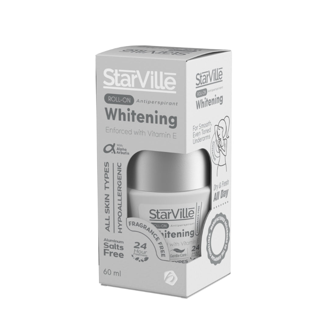 Starville Whitening Roll On Antipersirant Fragrance Free Deodorant - XOXO cosmetics