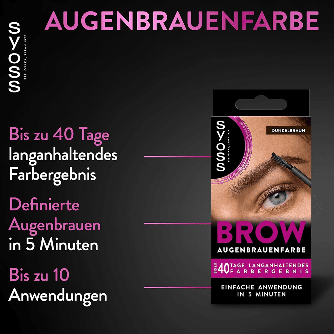 Syoss Eyebrow Tint - Dark Brown Eyebrow - XOXO cosmetics
