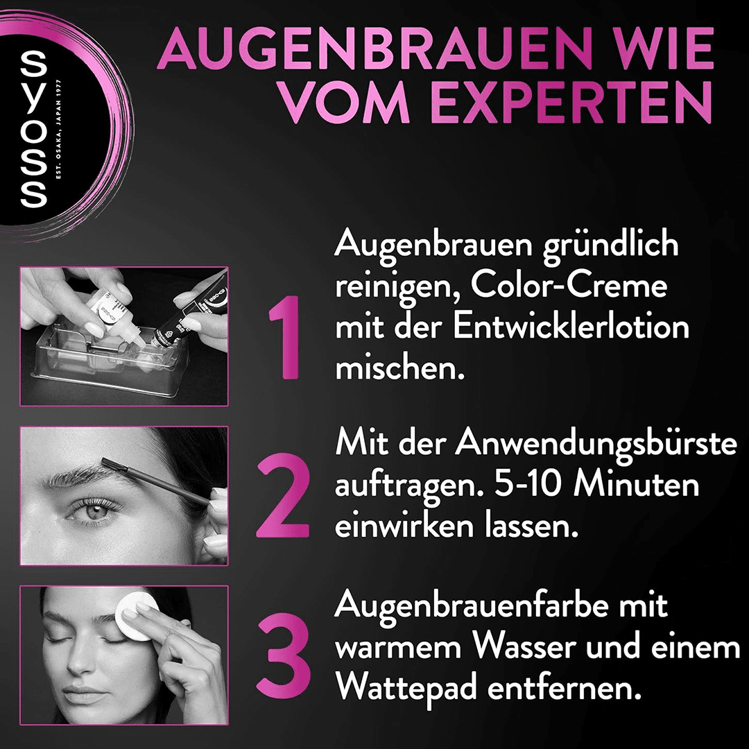 Syoss Eyebrow Tint - Dark Brown Eyebrow - XOXO cosmetics