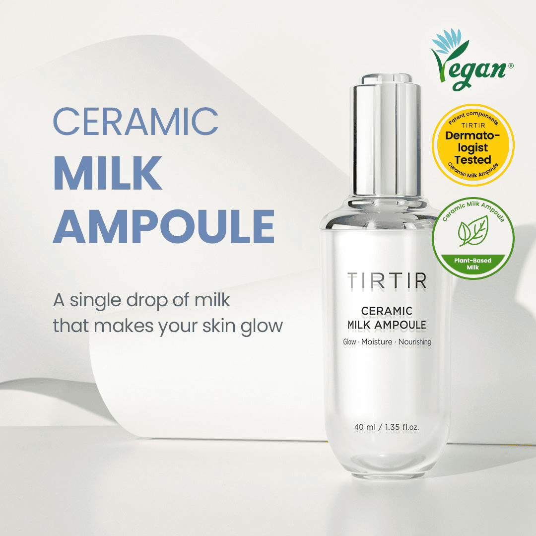 TIRTIR Ceramic Milk Ampoule - 40ml Face Serum - XOXO cosmetics