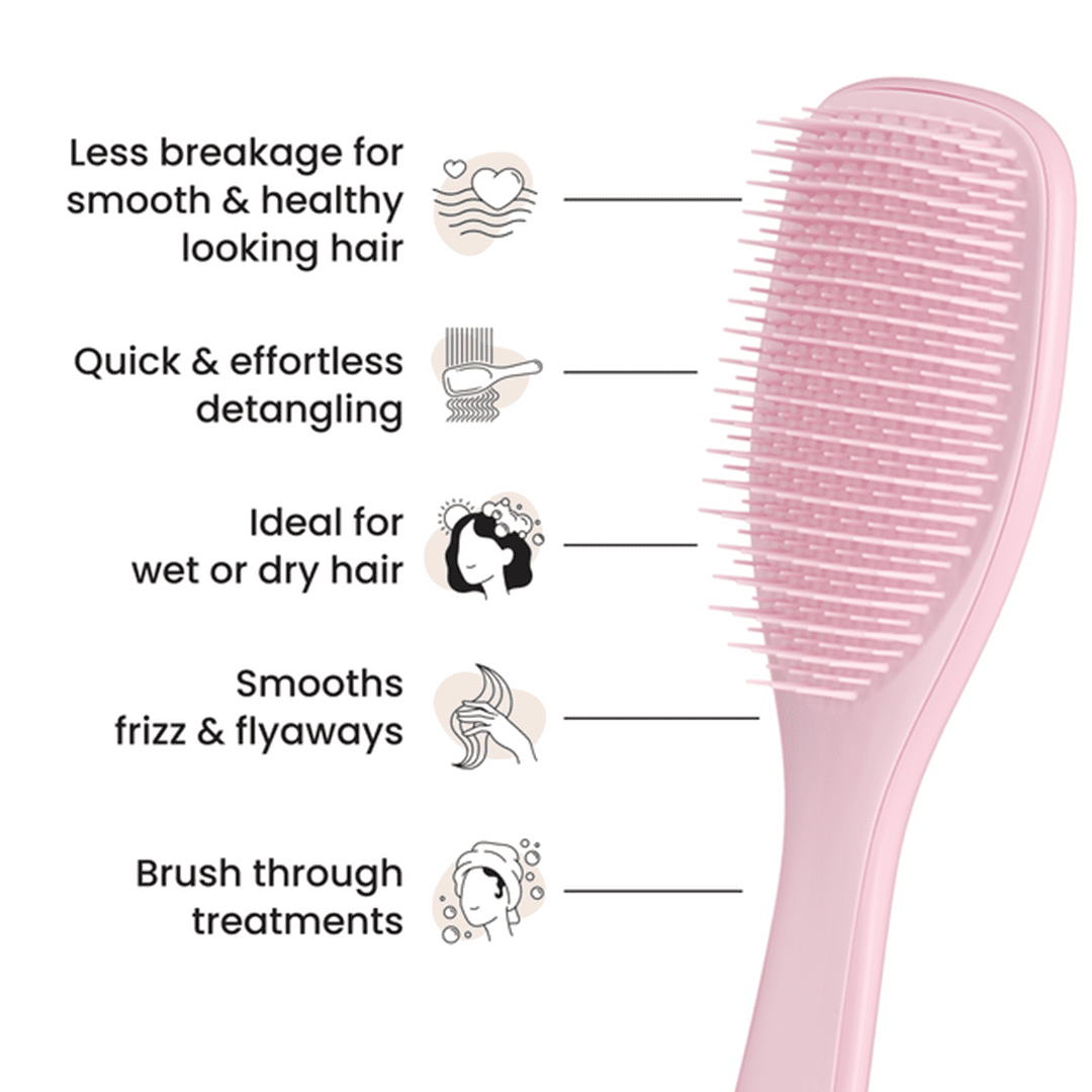 Tangle Teezzer Detangling Hairbrush - Millennial Pink Hair Tools - XOXO cosmetics