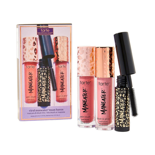 Tarte Viral Maneater Must Haves Mascara & Blush Trio makeup set - XOXO cosmetics