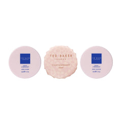 Ted Baker Soap, Scrub and Souffle Set - Violet & Bergamot Gift Set - XOXO cosmetics