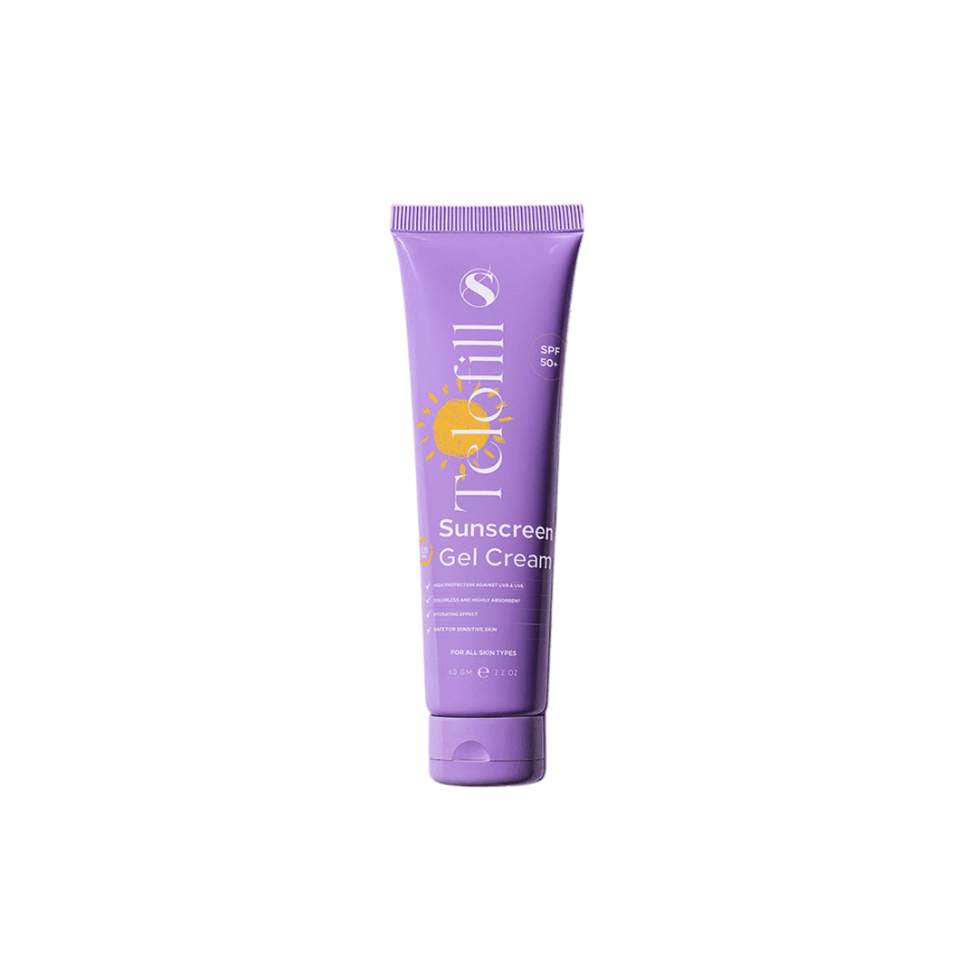 Telofill Sunscreen Gel Cream SPF 50+ - 60gm Sunblock - XOXO cosmetics
