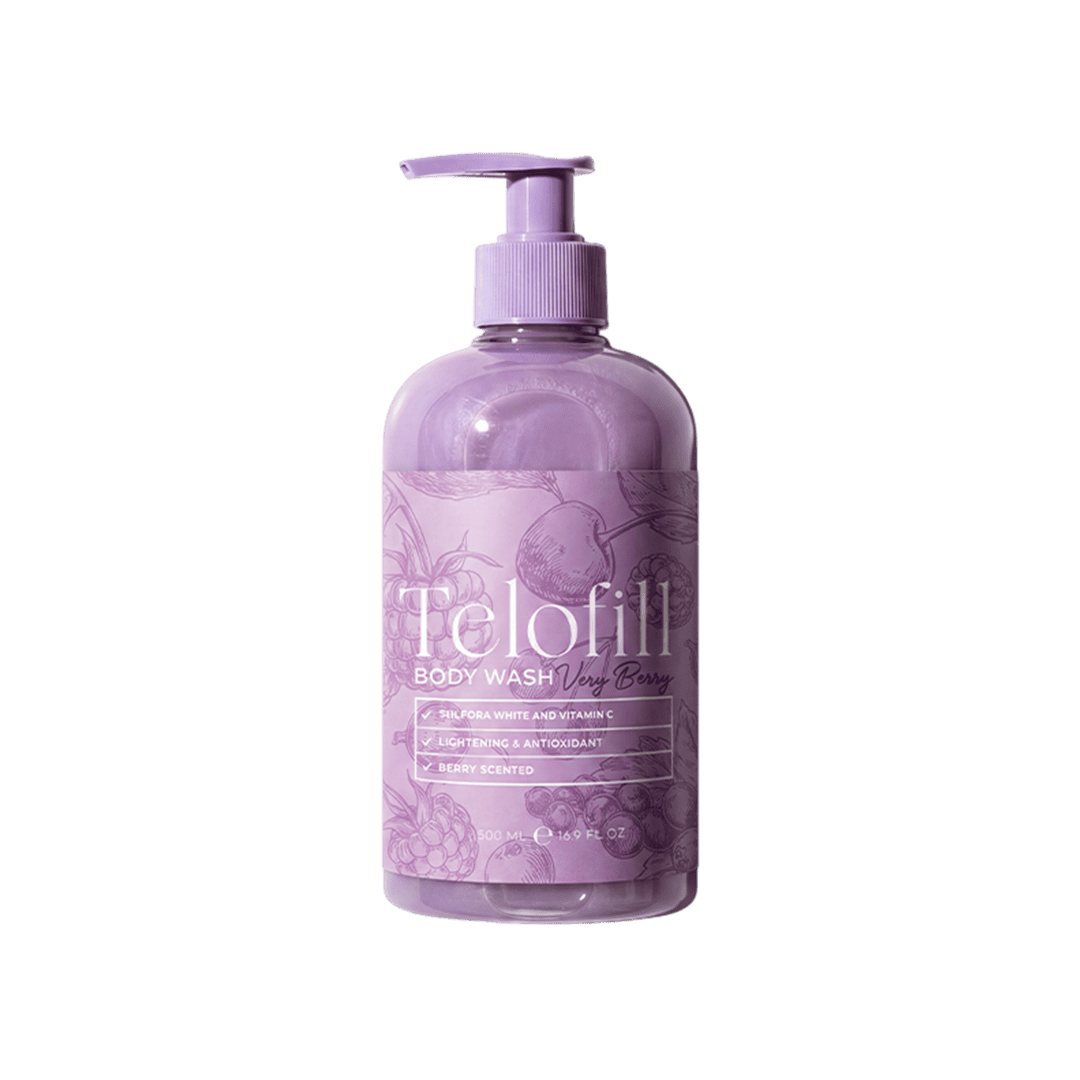 Telofill Very Berry Body Wash - 500ml Shower Gel - XOXO cosmetics