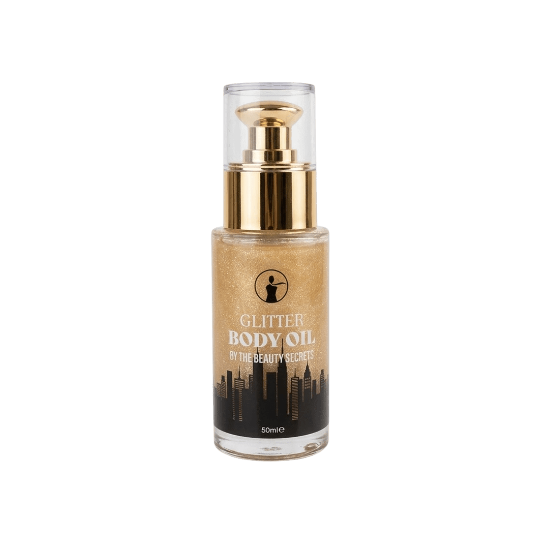 The Beauty Secrets Champagne Glitter Body Oil - 50ml Body Oil - XOXO cosmetics