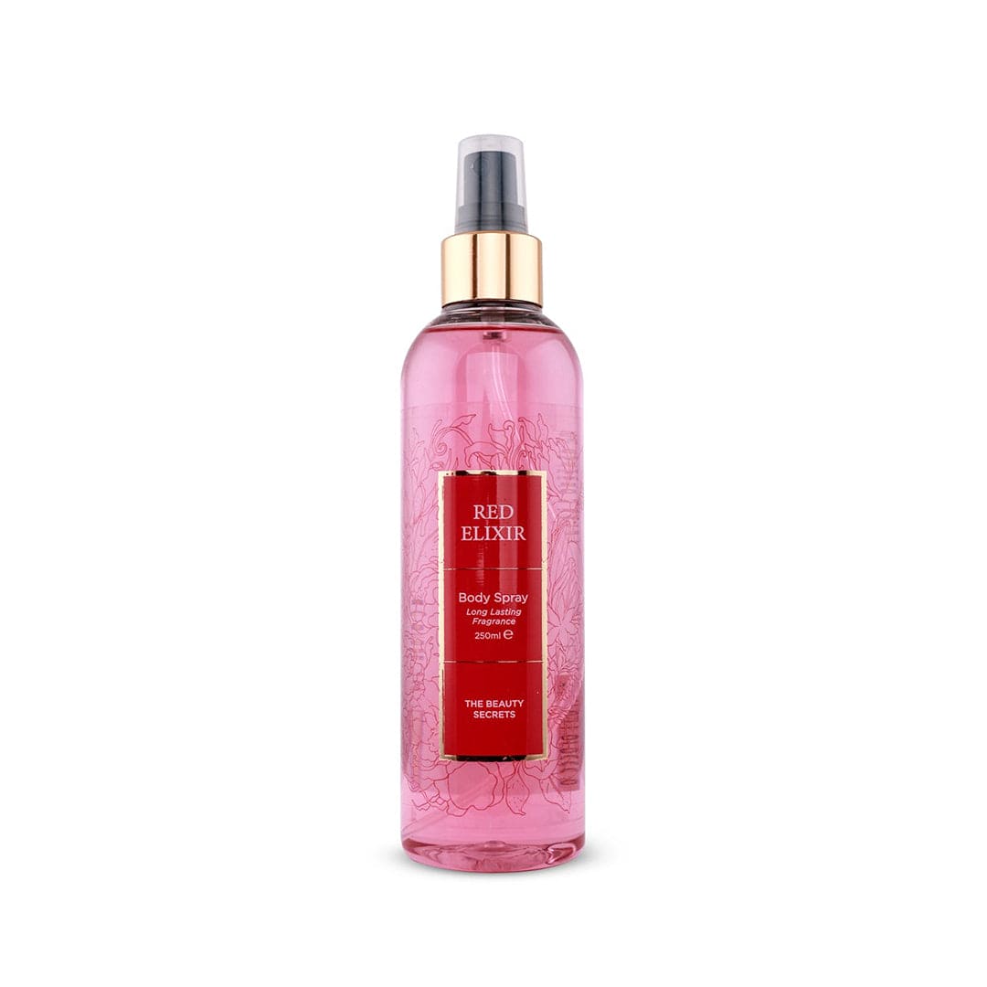 The Beauty Secrets Red Elixir Body Spray Long Lasting Fragrance - 250ml Perfume - XOXO cosmetics