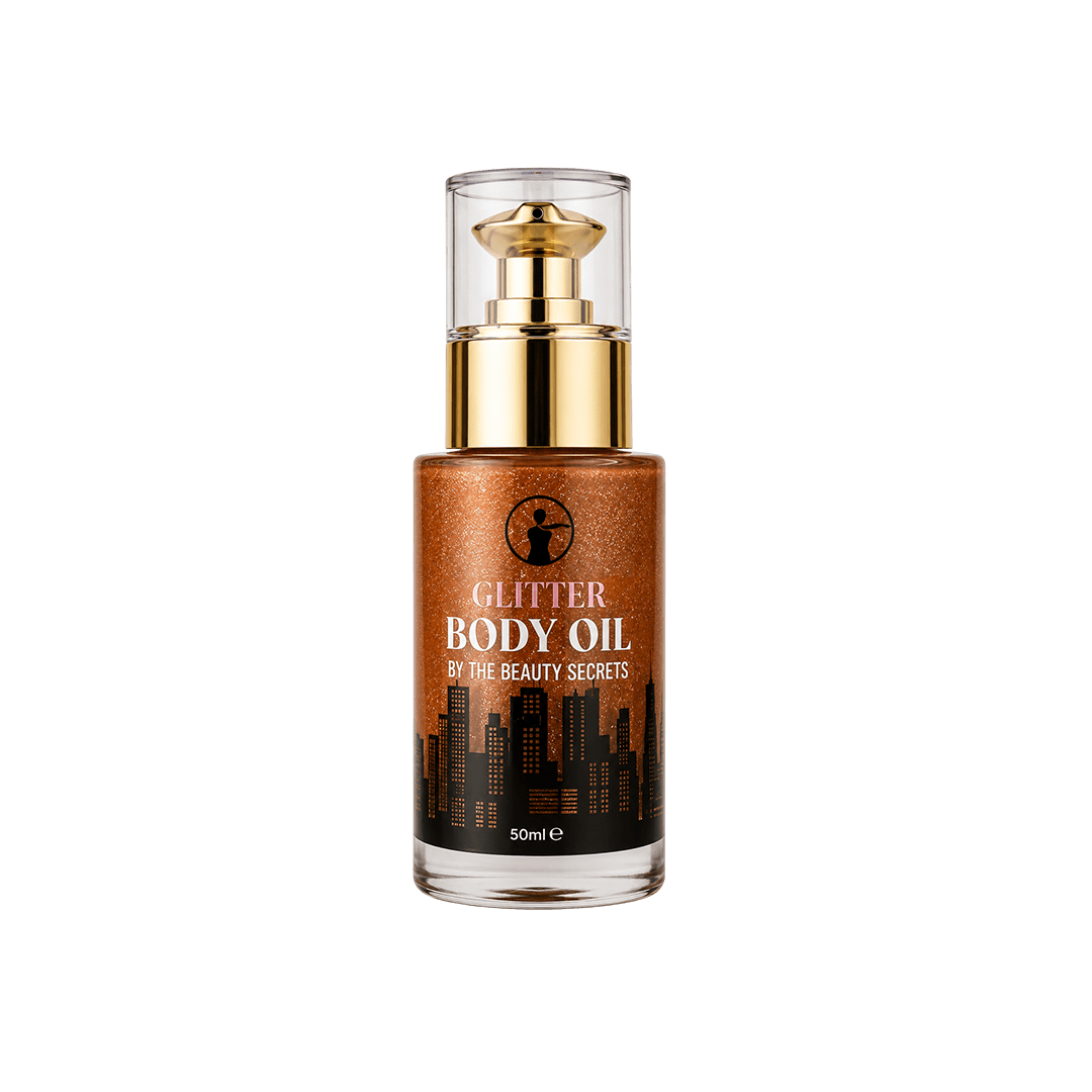 The Beauty Secrets Rose Gold Glitter Body Oil - 50ml Body Oil - XOXO cosmetics