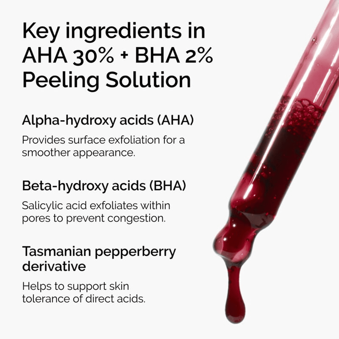 The Ordinary AHA 30% + BHA 2% Peeling Solution - 30ml Face Scrub - XOXO cosmetics