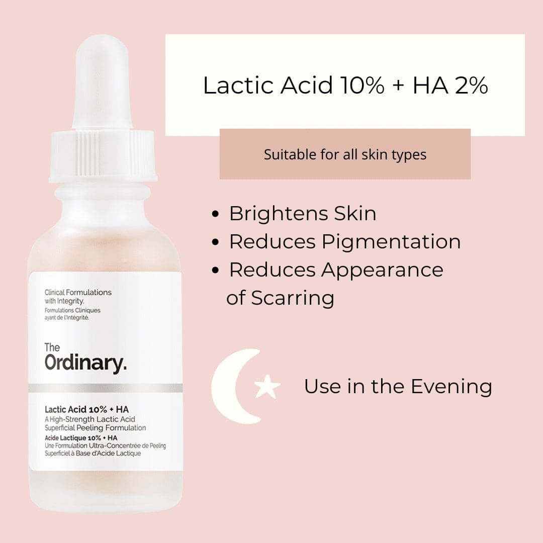 The Ordinary Lactic Acid 10% + HA - 30ml Face Scrub - XOXO cosmetics