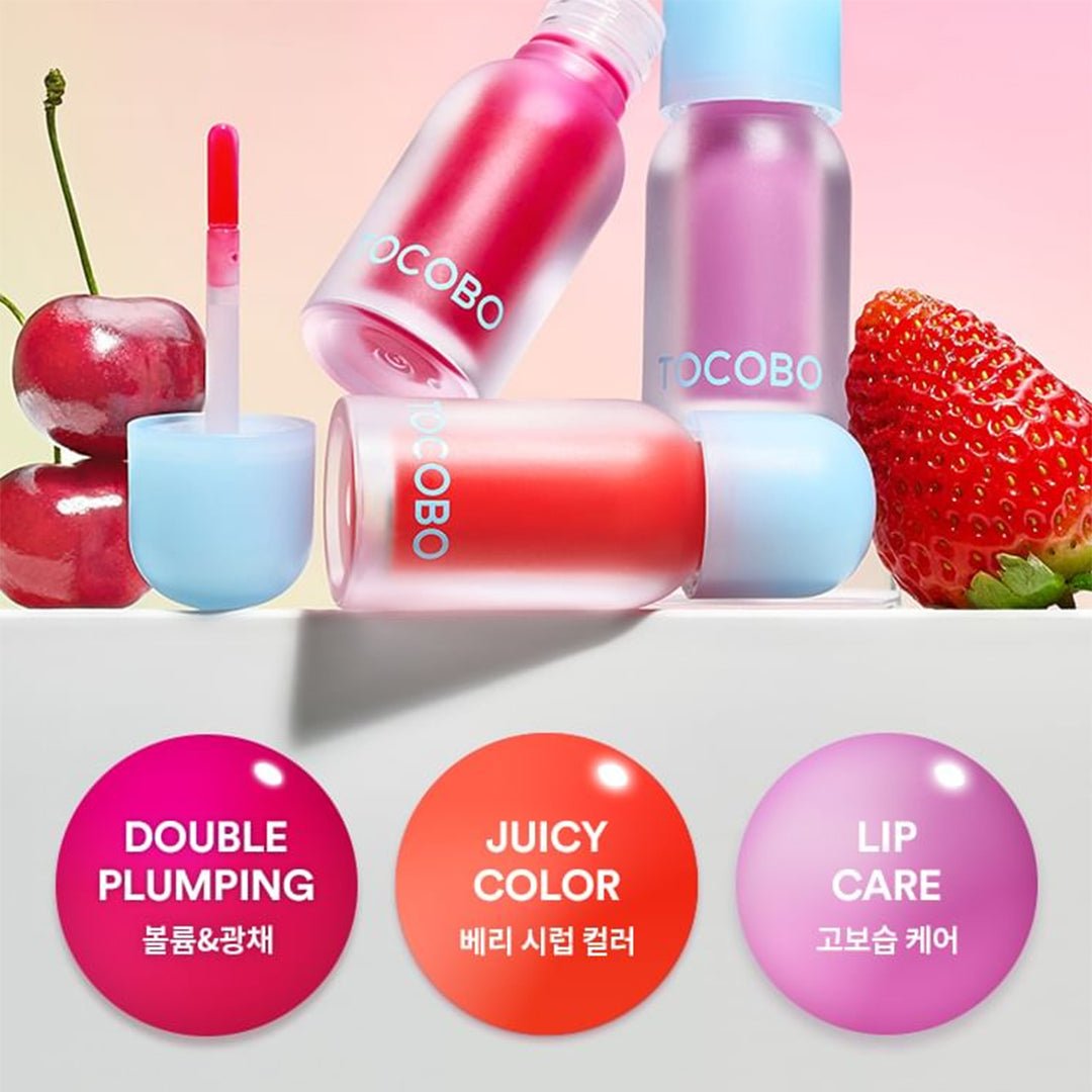 Tocobo Juicy Berry Plumping Lip Oil - 13 Choco Berry Lip Oil - XOXO cosmetics