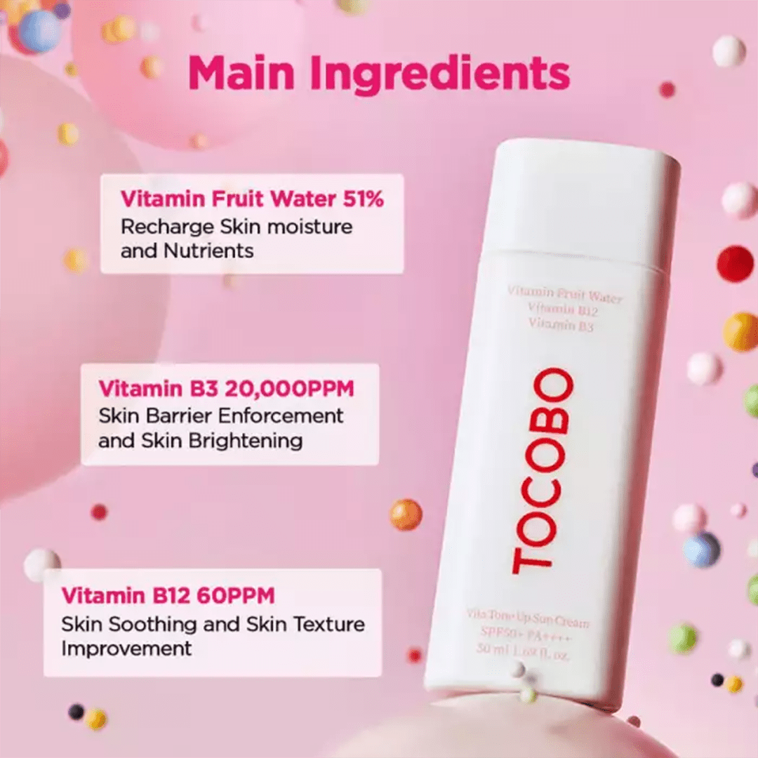 Tocobo Vita Tone Up Sun Cream SPF 50+ PA++++ - 50ml Sunblock - XOXO cosmetics