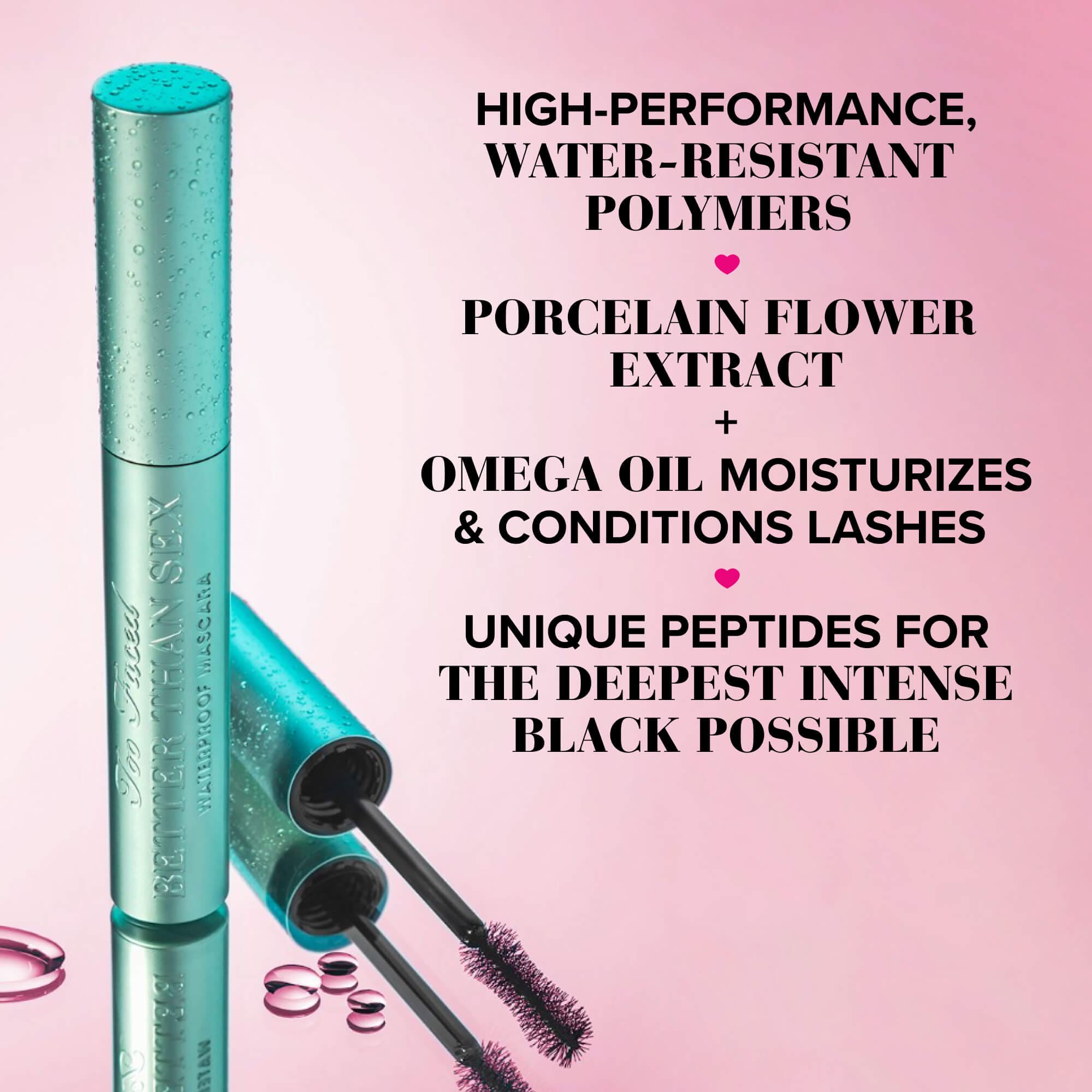 Too Faced Better Than Sex Waterproof Mascara - Full Size Mascara - XOXO cosmetics