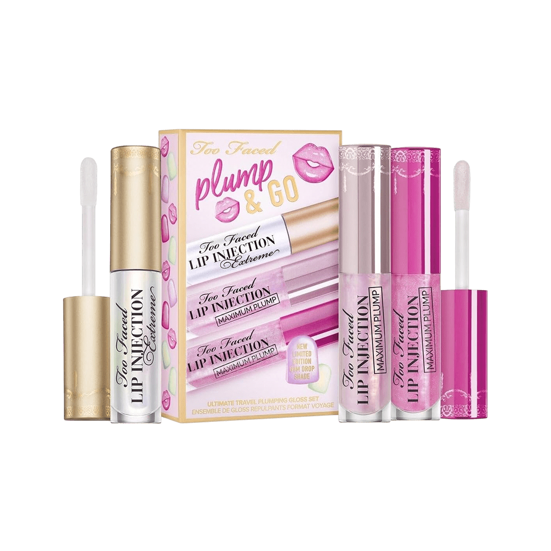 Too Faced Ultimate Travel Plumping Gloss Set Lip Set - XOXO cosmetics