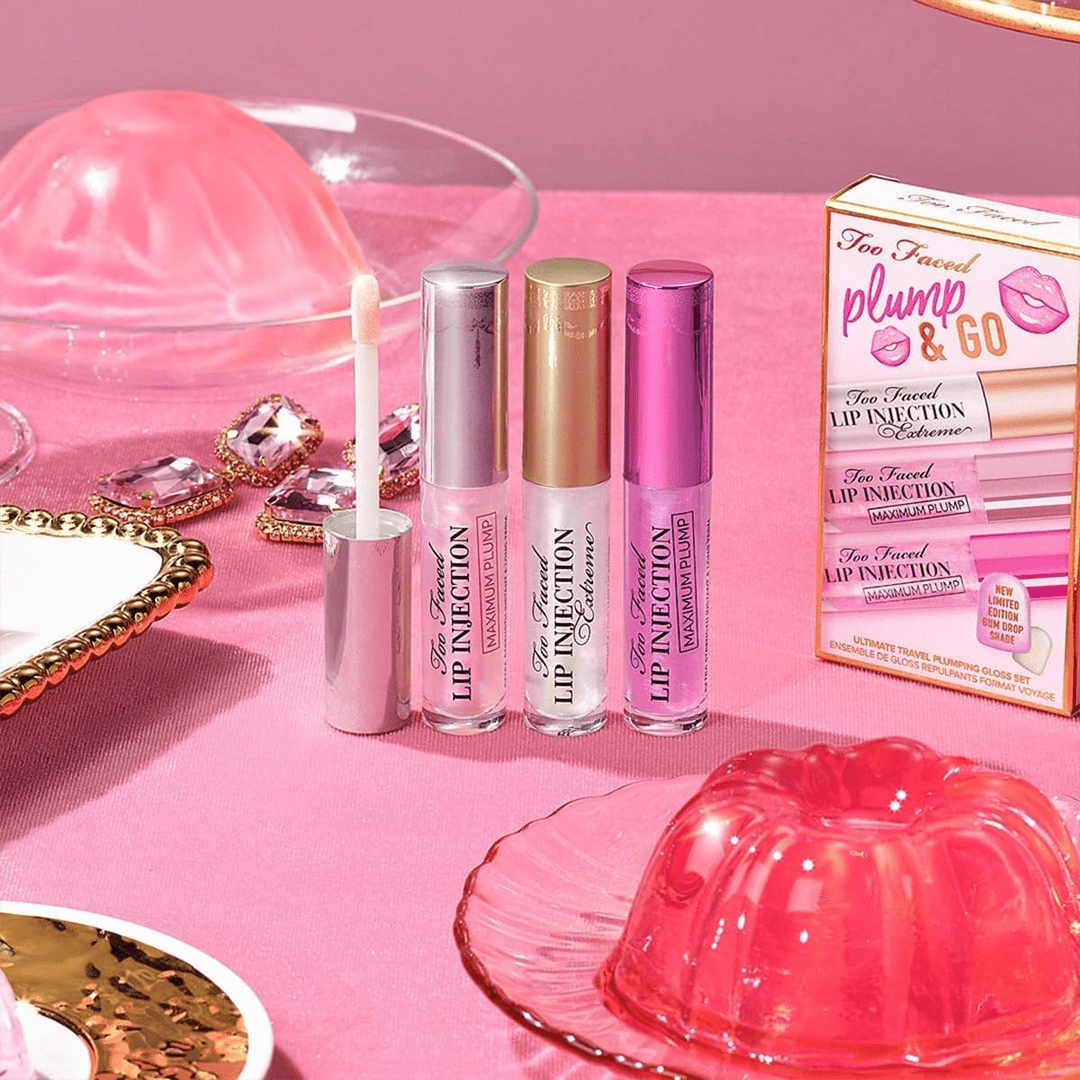Too Faced Ultimate Travel Plumping Gloss Set Lip Set - XOXO cosmetics