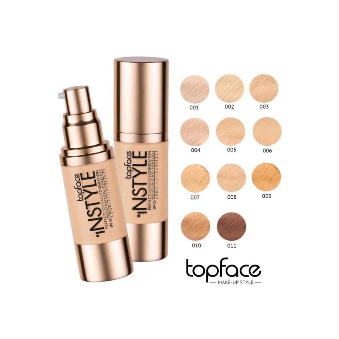 Topface Instyle Perfect Coverage Foundation Foundation - XOXO cosmetics