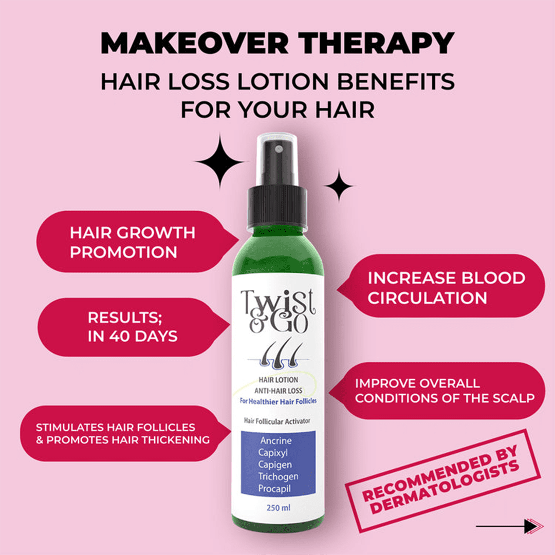 Twist & Go Anti-Hair Loss Lotion - 250ml Hair Treatment - XOXO cosmetics