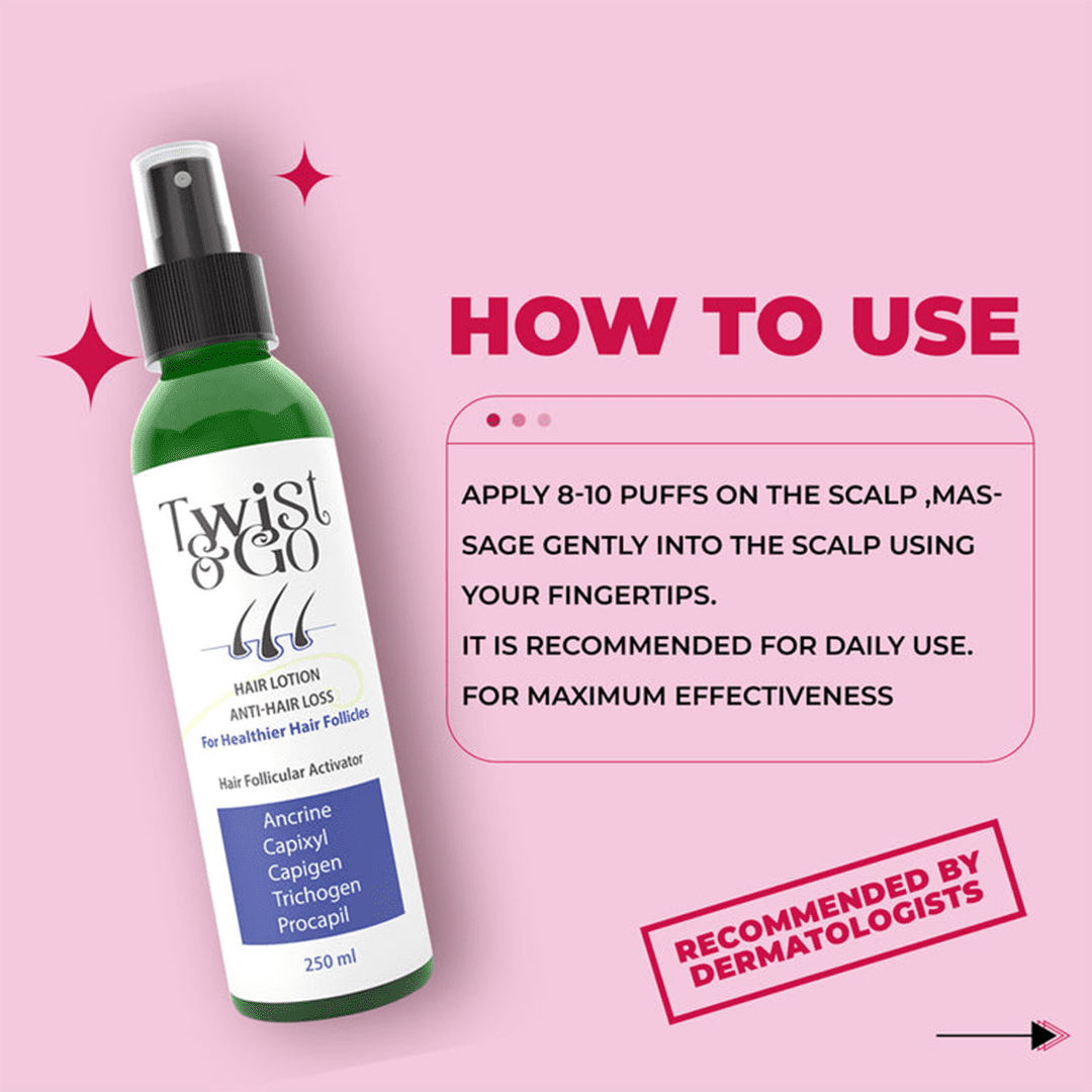 Twist & Go Anti-Hair Loss Lotion - 250ml Hair Treatment - XOXO cosmetics