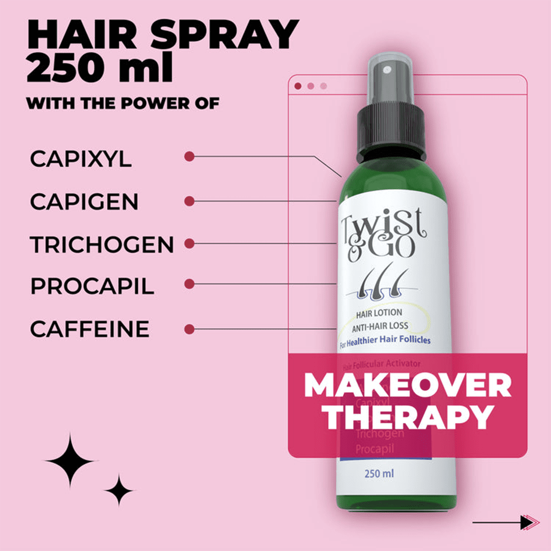Twist & Go Anti-Hair Loss Lotion - 250ml Hair Treatment - XOXO cosmetics