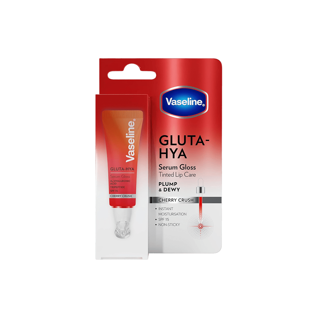 Vaseline Gluta-Hya Lip Serum Gloss - Cherry Crush - 10ml Lip Care - XOXO cosmetics